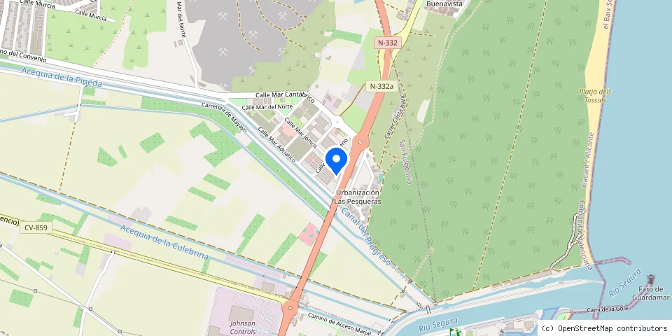 Mapa de la ubicación publicada de ADG Key