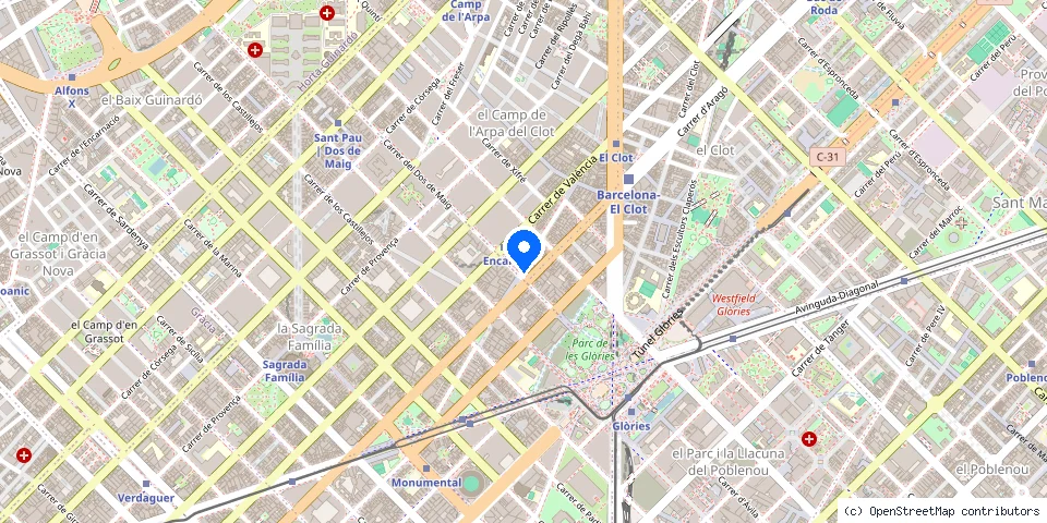 Mapa de la ubicación publicada de Cerrajería Pablo Muñoz, S.L.