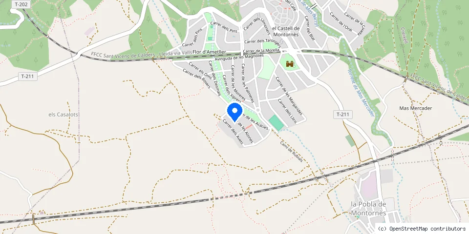 Mapa de la ubicación publicada de El Serraller a Domicili