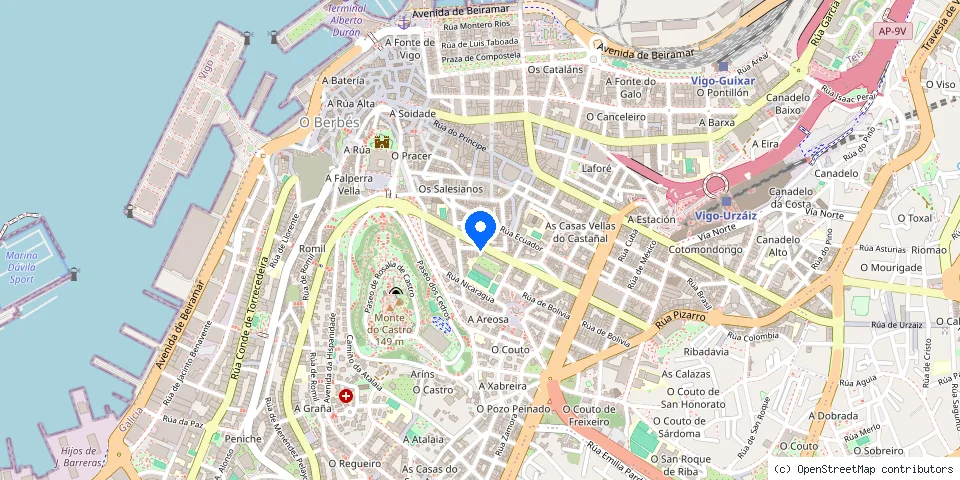 Mapa de la ubicación publicada de Cerrajeros Vigo CTLN
