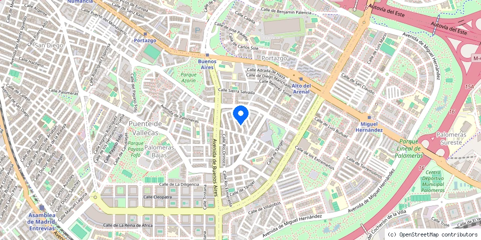 Mapa de la ubicación publicada de Aluminios Verjano Alumi-Ver