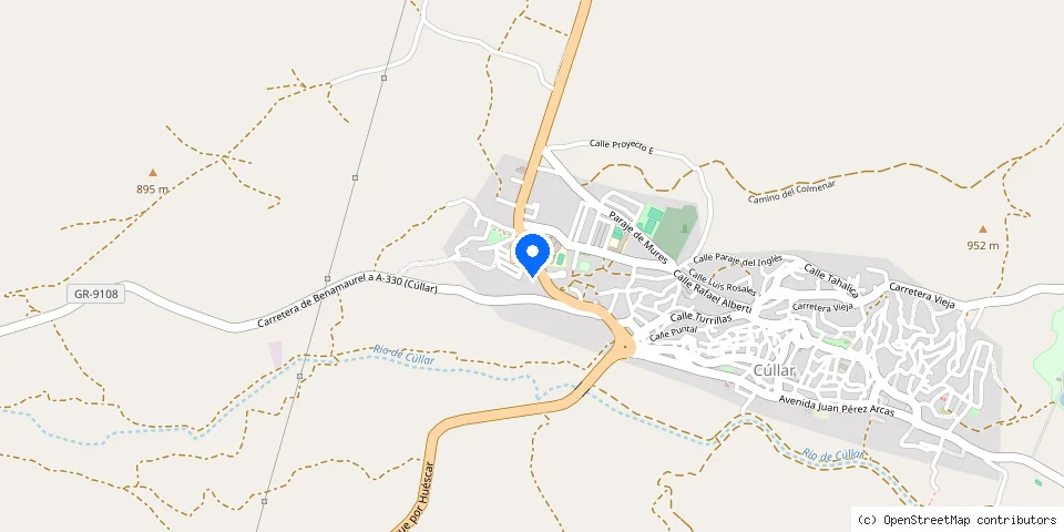 Mapa de la ubicación publicada de Forjas José el Tiznajo