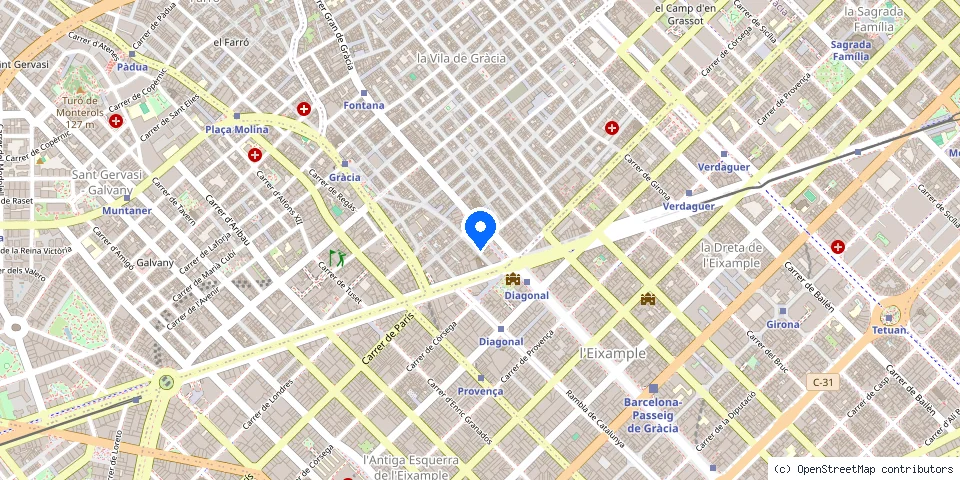 Mapa de la ubicación publicada de Reparacion Persianas Eixample