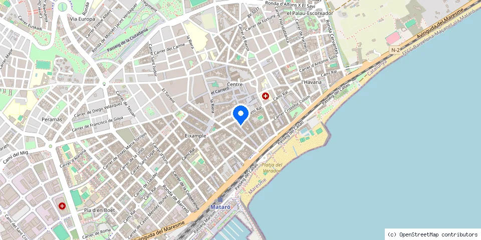 Mapa de la ubicación publicada de Serralleria March
