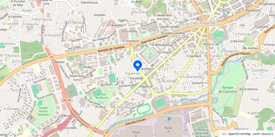 Mapa de la ubicación publicada de Avelino Piñeiro Multiservicios