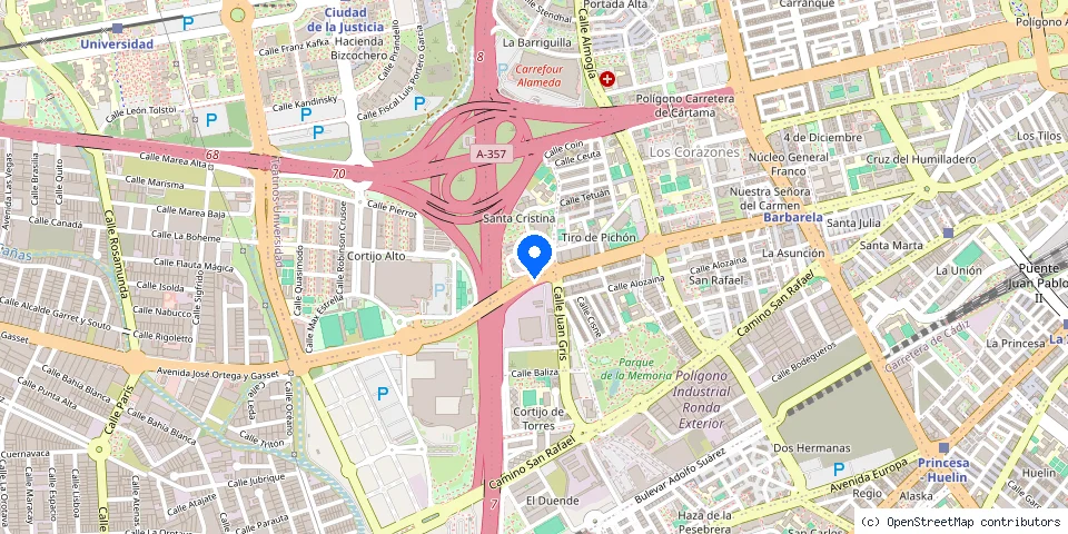 Mapa de la ubicación publicada de Cerrajeros Malaga