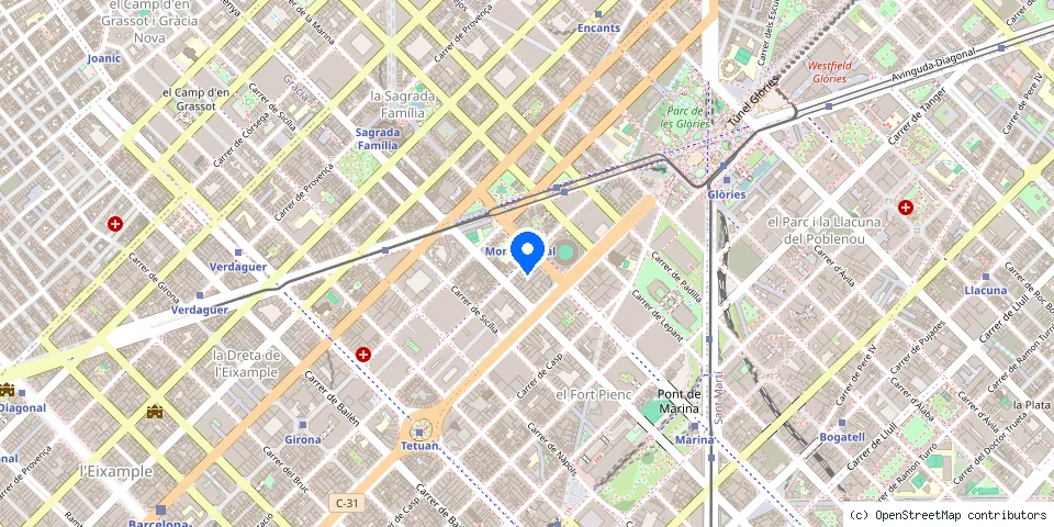 Mapa de la ubicación publicada de Mosimatic