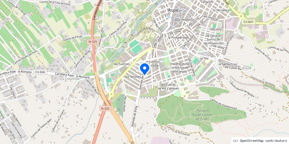 Mapa de la ubicación publicada de Aspekeys