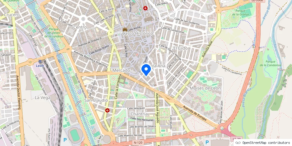 Mapa de la ubicación publicada de Cerrajeria Santa Ana