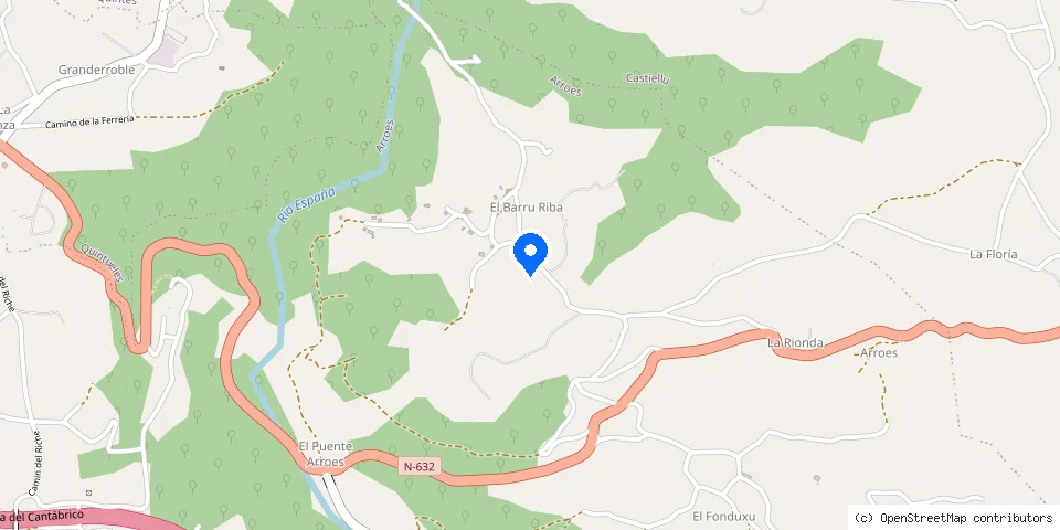 Mapa de la ubicación publicada de Cerrajero