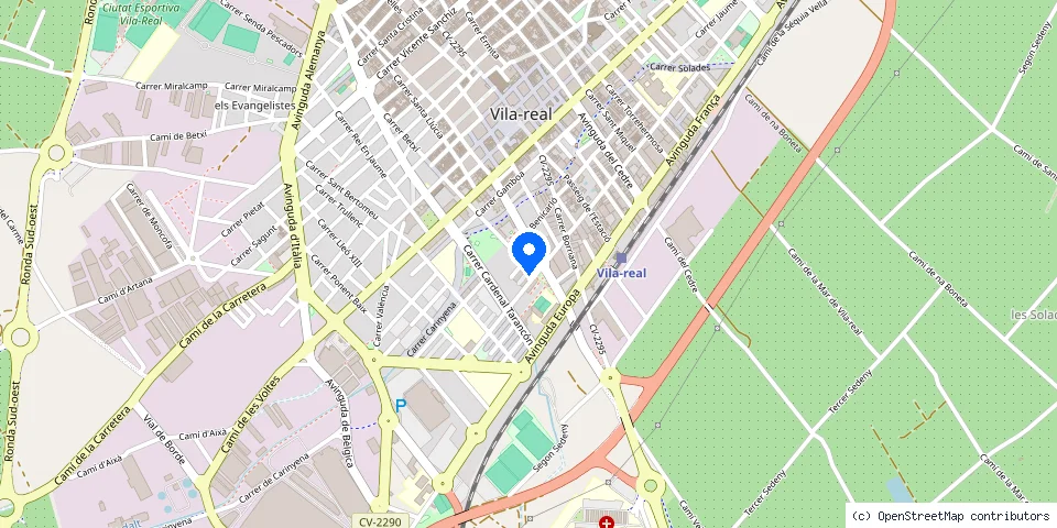 Mapa de la ubicación publicada de Cerrajeros villarreal