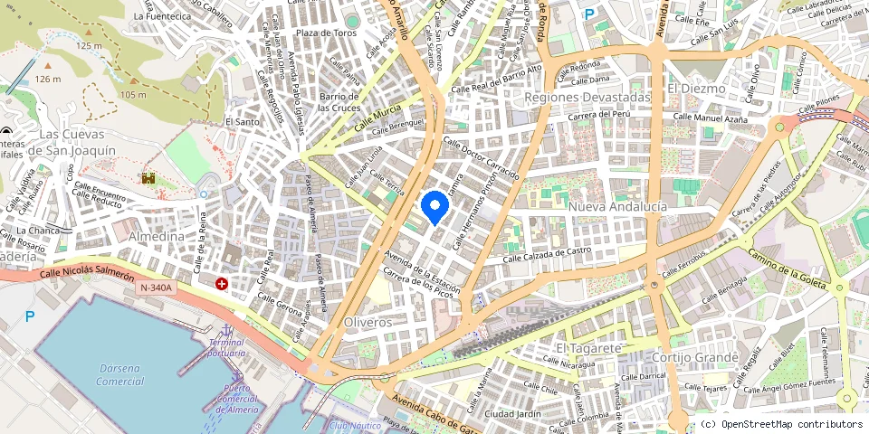 Mapa de la ubicación publicada de Cerrajeros Barema Seguridad