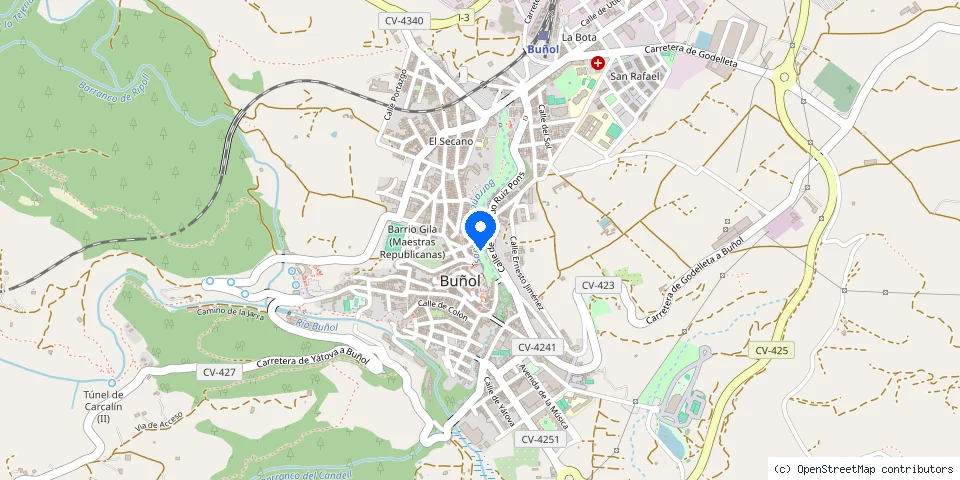 Mapa de la ubicación publicada de Cerrajeros Buñol 603 441 161