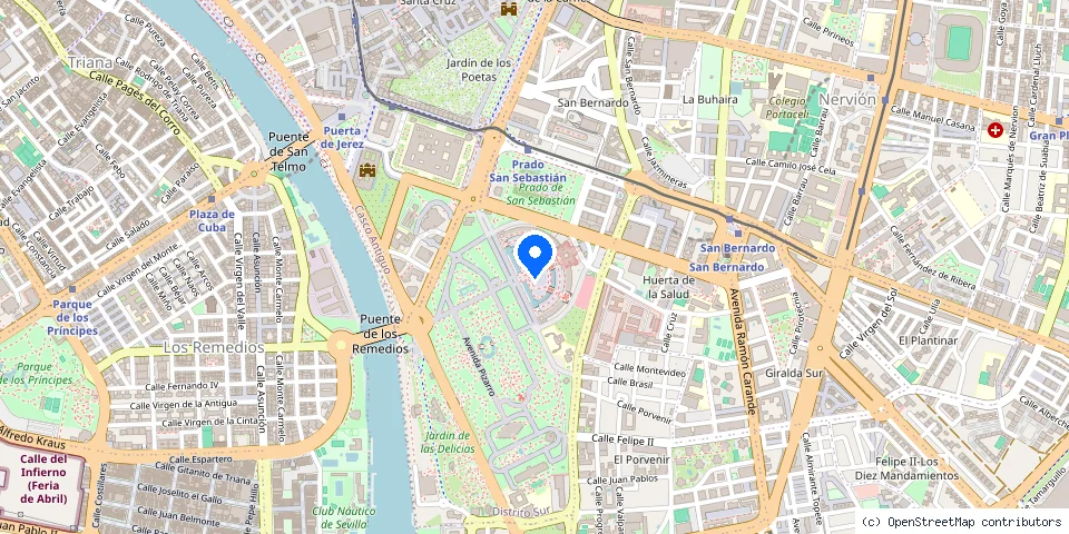 Mapa de la ubicación publicada de Cerrajeros de Sevilla Locksmiths