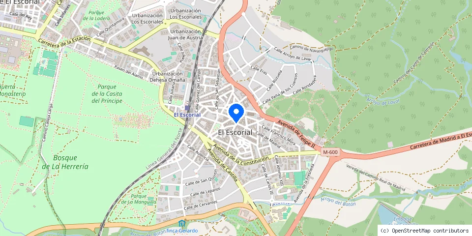 Mapa de la ubicación publicada de Cerrajero El Escorial