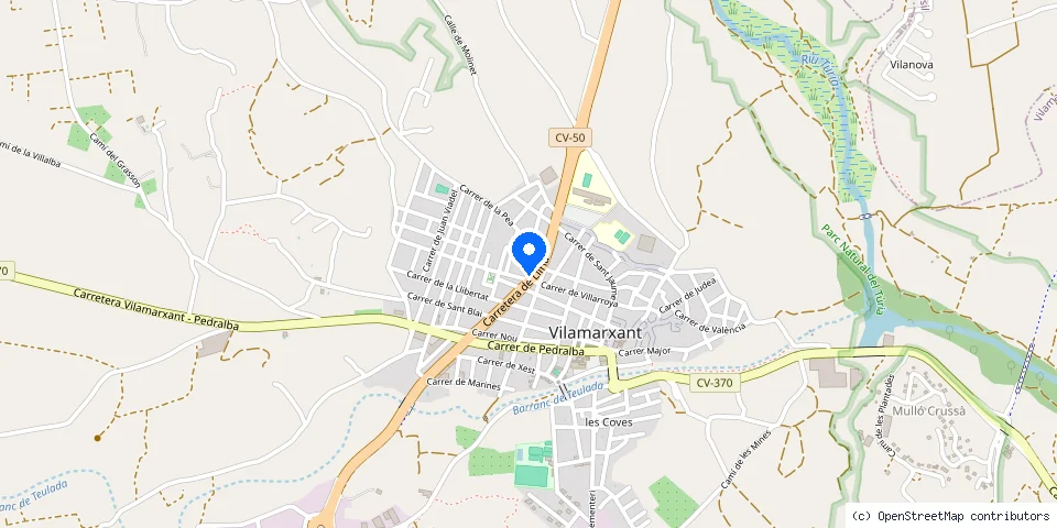 Mapa de la ubicación publicada de Cerrajeros Vilamarxant 603 441 161