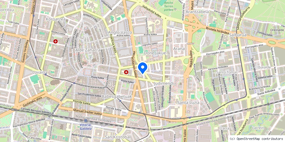 Mapa de la ubicación publicada de Cerrajería Iñaki Giltzaraba