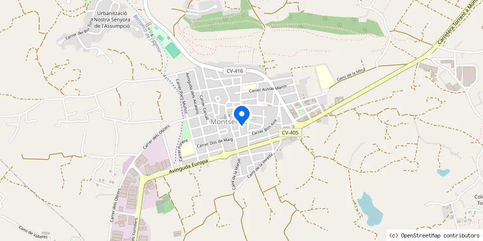 Mapa de la ubicación publicada de Cerrajeros Monserrat Serrallers 603 441 161