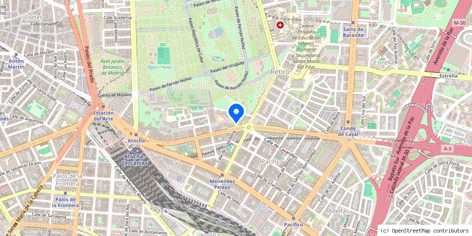 Mapa de la ubicación publicada de Cerrajeros Madrid 603 441 161 Locksmith