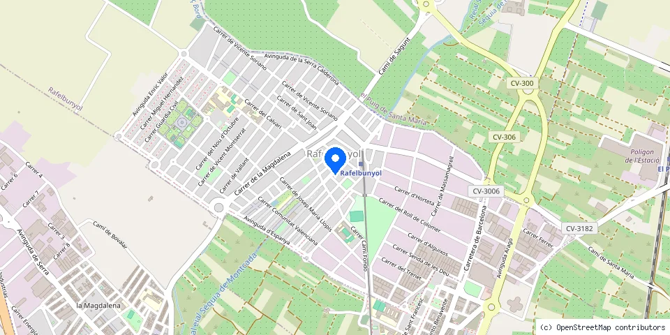 Mapa de la ubicación publicada de Cerrajeros Rafelbuñol 603 441 161