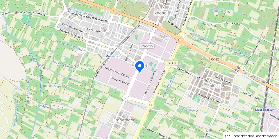 Mapa de la ubicación publicada de Cerrajeros Museros 603 441 161