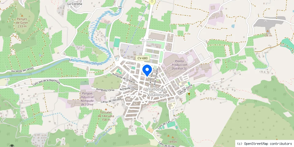 Mapa de la ubicación publicada de Cerrajeros Villalonga 603 441 161
