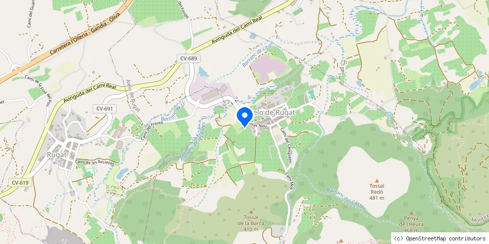 Mapa de la ubicación publicada de Cerrajeros Aielo de Rugat 603 441 161