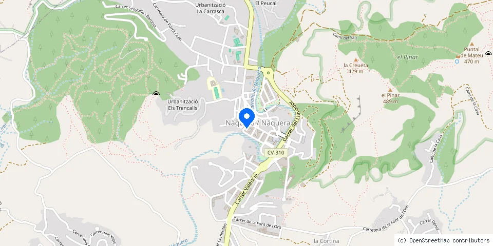 Mapa de la ubicación publicada de Cerrajeros Naquera 603 441 161
