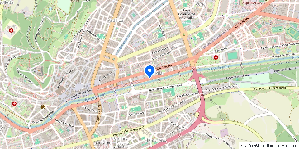 Mapa de la ubicación publicada de Cerrajeros Burgos Urgente Cerrajero Burgos 24 horas