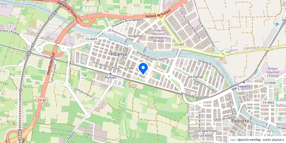 Mapa de la ubicación publicada de Cerrajeros Picanya 603 441 161