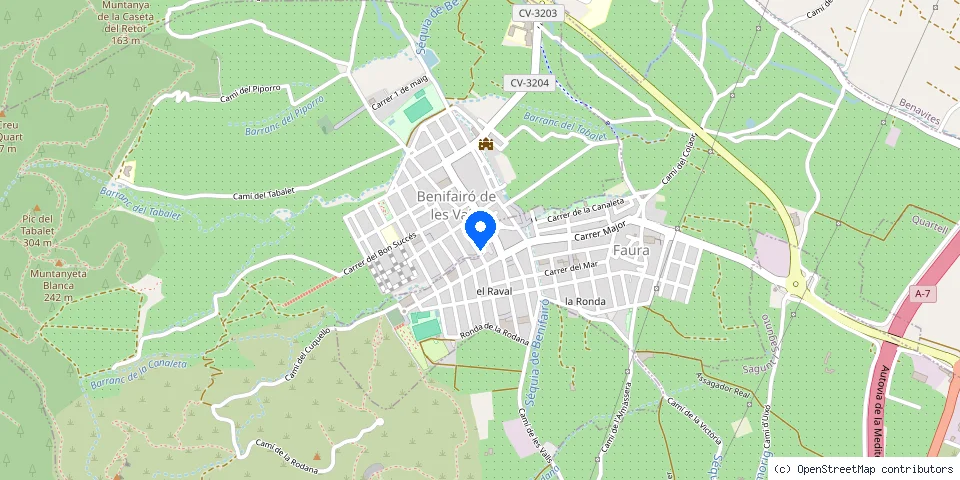 Mapa de la ubicación publicada de Cerrajeros Benifairó de les Valls 603 441 161