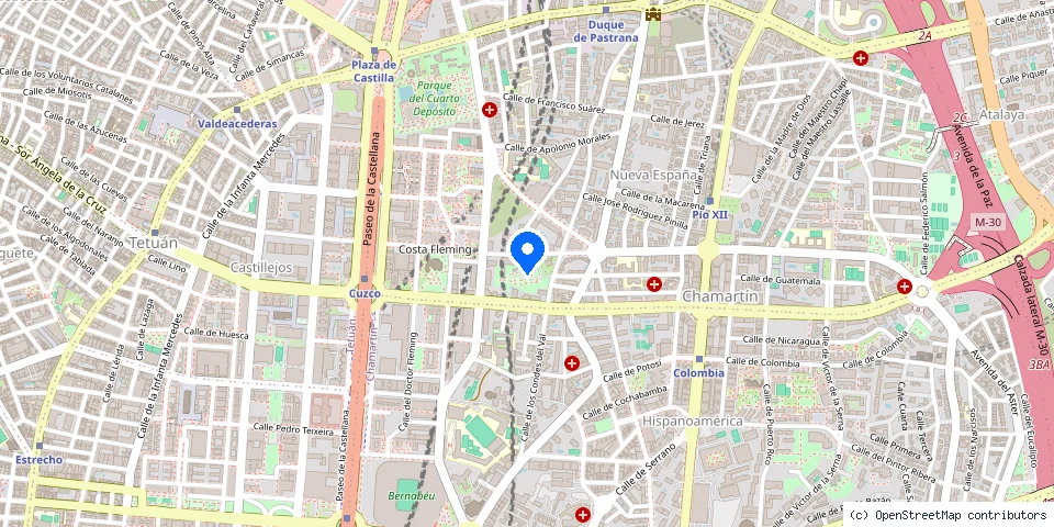 Mapa de la ubicación publicada de Cerrajeros Chamartin