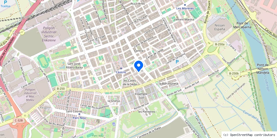 Mapa de la ubicación publicada de cerrajeros en el prat de llobregat / 24 horas