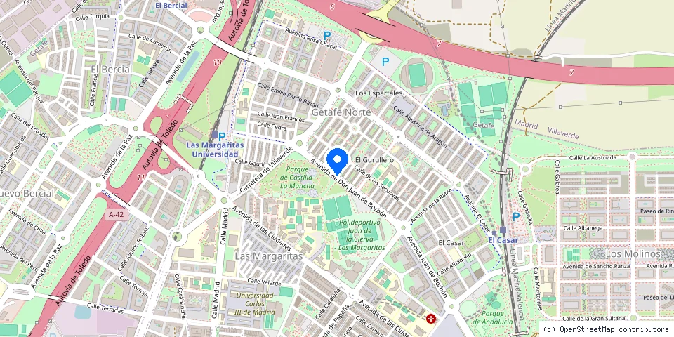 Mapa de la ubicación publicada de Cerrajeros Getafe