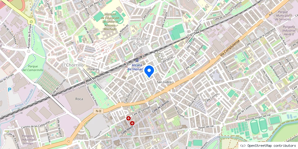Mapa de la ubicación publicada de Cerrajero Alcala de Henares