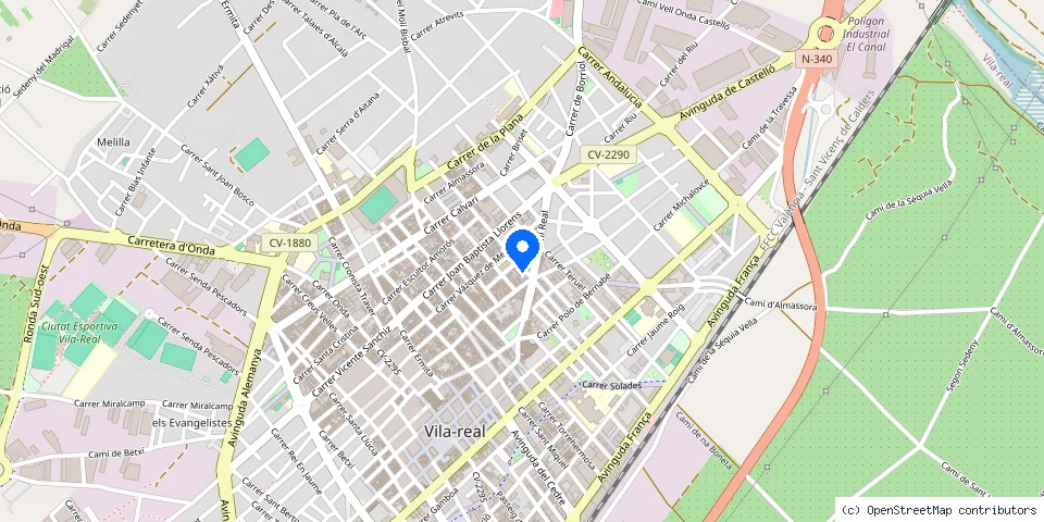 Mapa de la ubicación publicada de Cerrajeria Antonio Andrés Ferrer