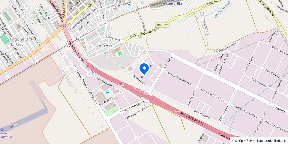 Mapa de la ubicación publicada de SegurMur Cerrajero Murcia
