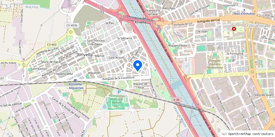 Mapa de la ubicación publicada de Argo Cerrajeros