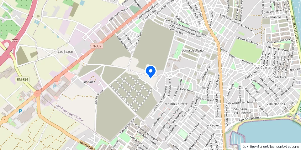 Mapa de la ubicación publicada de Carpinteria villena