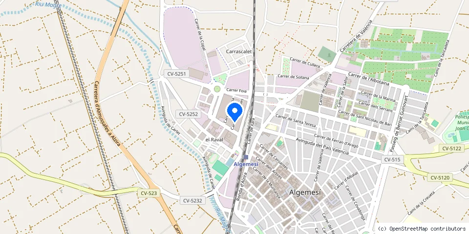 Mapa de la ubicación publicada de Jorge Enrique García Monzó