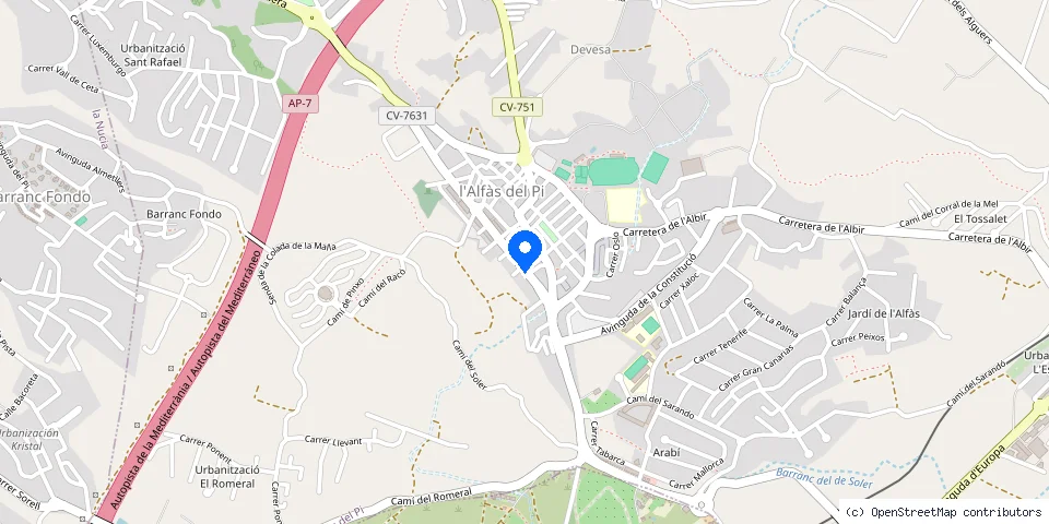 Mapa de la ubicación publicada de Servitek24h