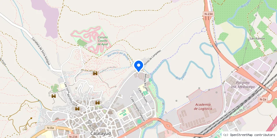 Mapa de la ubicación publicada de San Pascual