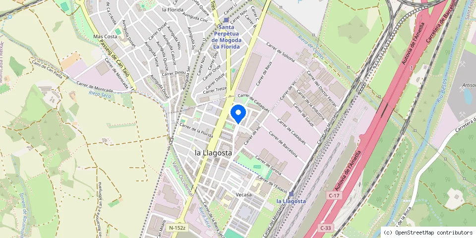 Mapa de la ubicación publicada de Montajes Industriales Crisce