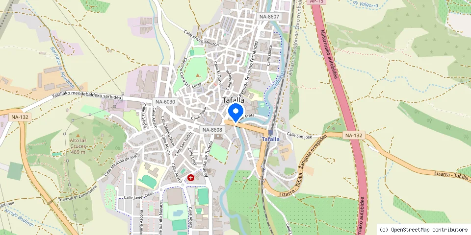 Mapa de la ubicación publicada de cerrajeria tafalla