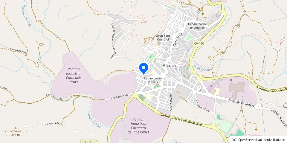 Mapa de la ubicación publicada de Cerrajería Raicer S L