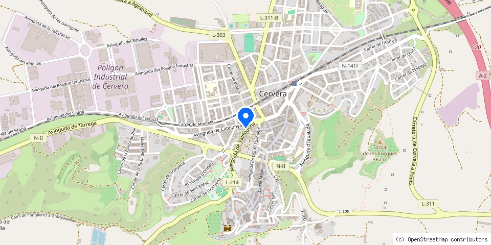Mapa de la ubicación publicada de Cerrajero 24H / F de Fusta