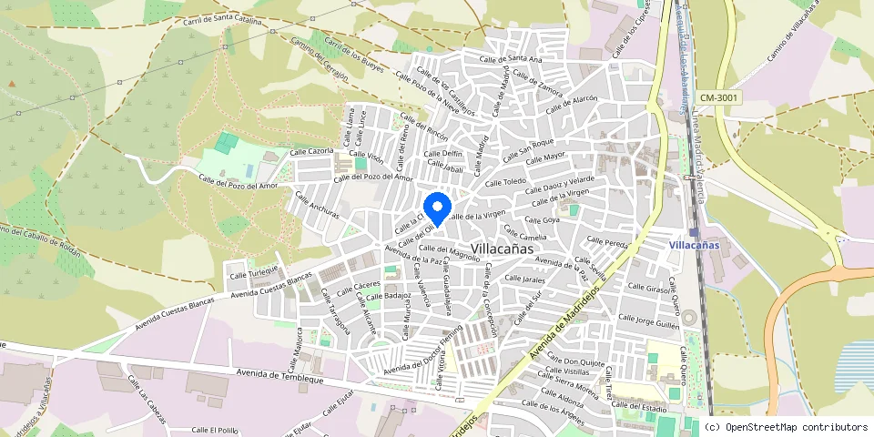 Mapa de la ubicación publicada de Antonio Díaz Almendros
