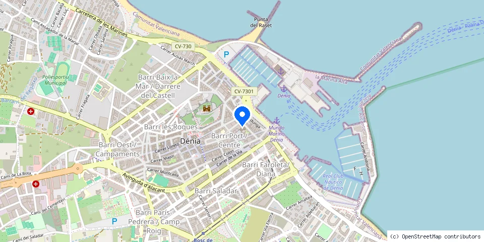 Mapa de la ubicación publicada de SIM