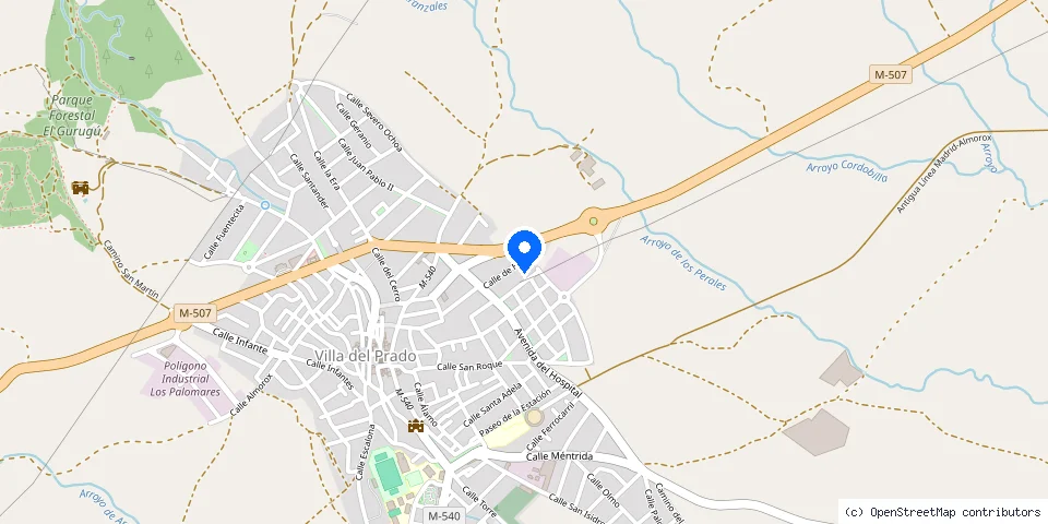 Mapa de la ubicación publicada de Hierros Juancar