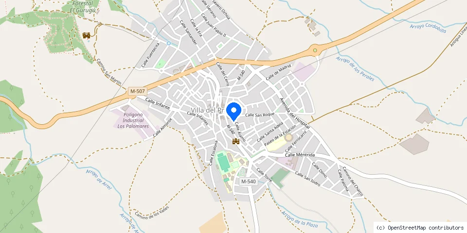 Mapa de la ubicación publicada de Talleres Parro CB